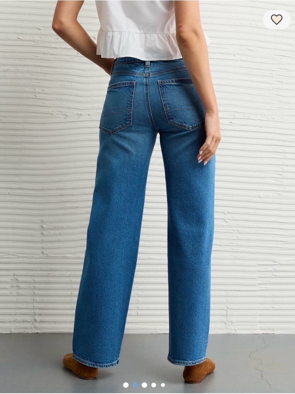 AE Stretch Studded High-Waisted Stovepipe Jean Size 4 NWOT - Picture 3 of 9